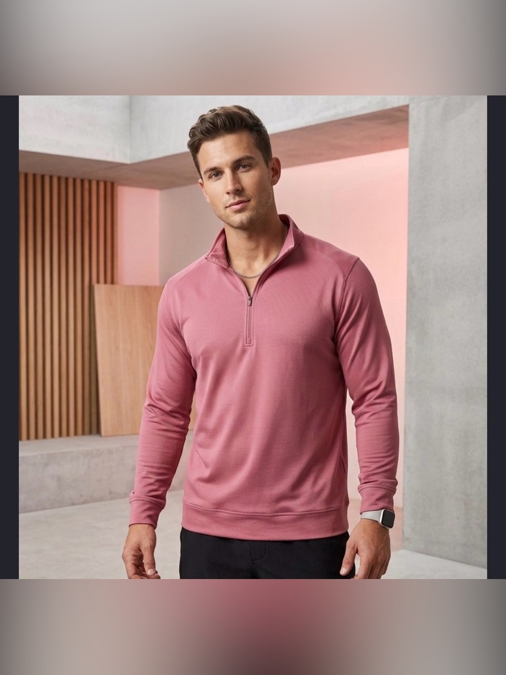 Johnnie-O performance quarter-zip pullover
